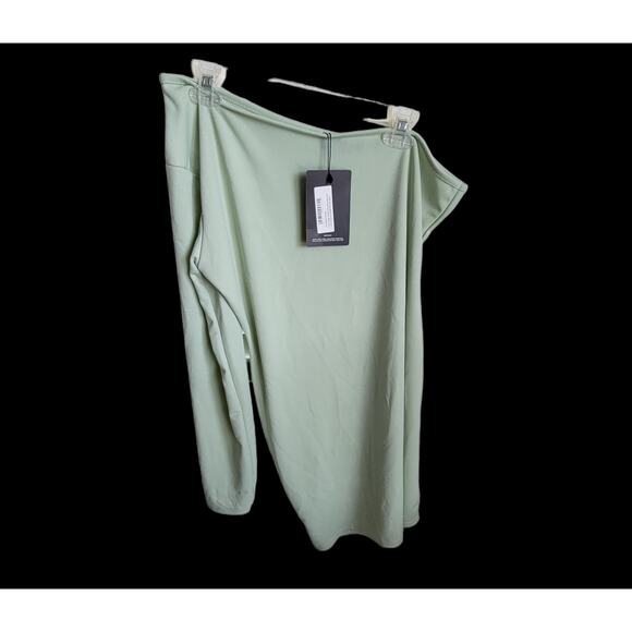 Pretty Little Things Dress New With Tags Sage Green One Shoulder Bodycon - Picture 5 of 8